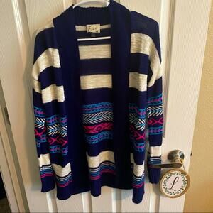 Say What Open Front Chunky Knit Cardigan Sweater Women's Approx Size Medium
